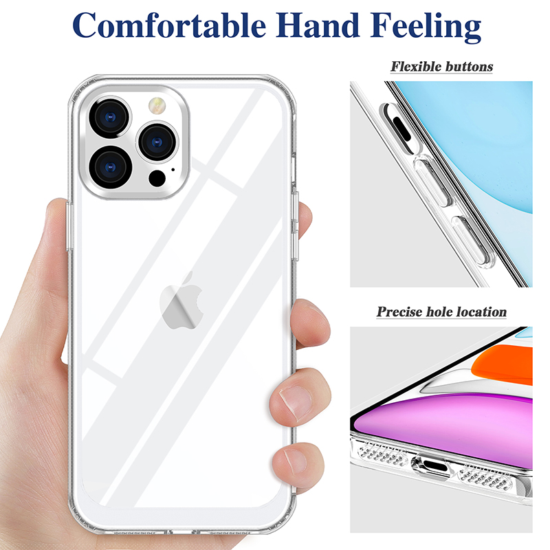 apple iphone 13 case Hybrid TPU PC Clear Transparent Case for Iphone 13 Pro Max 11 12 Mini 13 X XR XS MAX Anti-Yellow Cell Phone Cover best case for iphone 13 