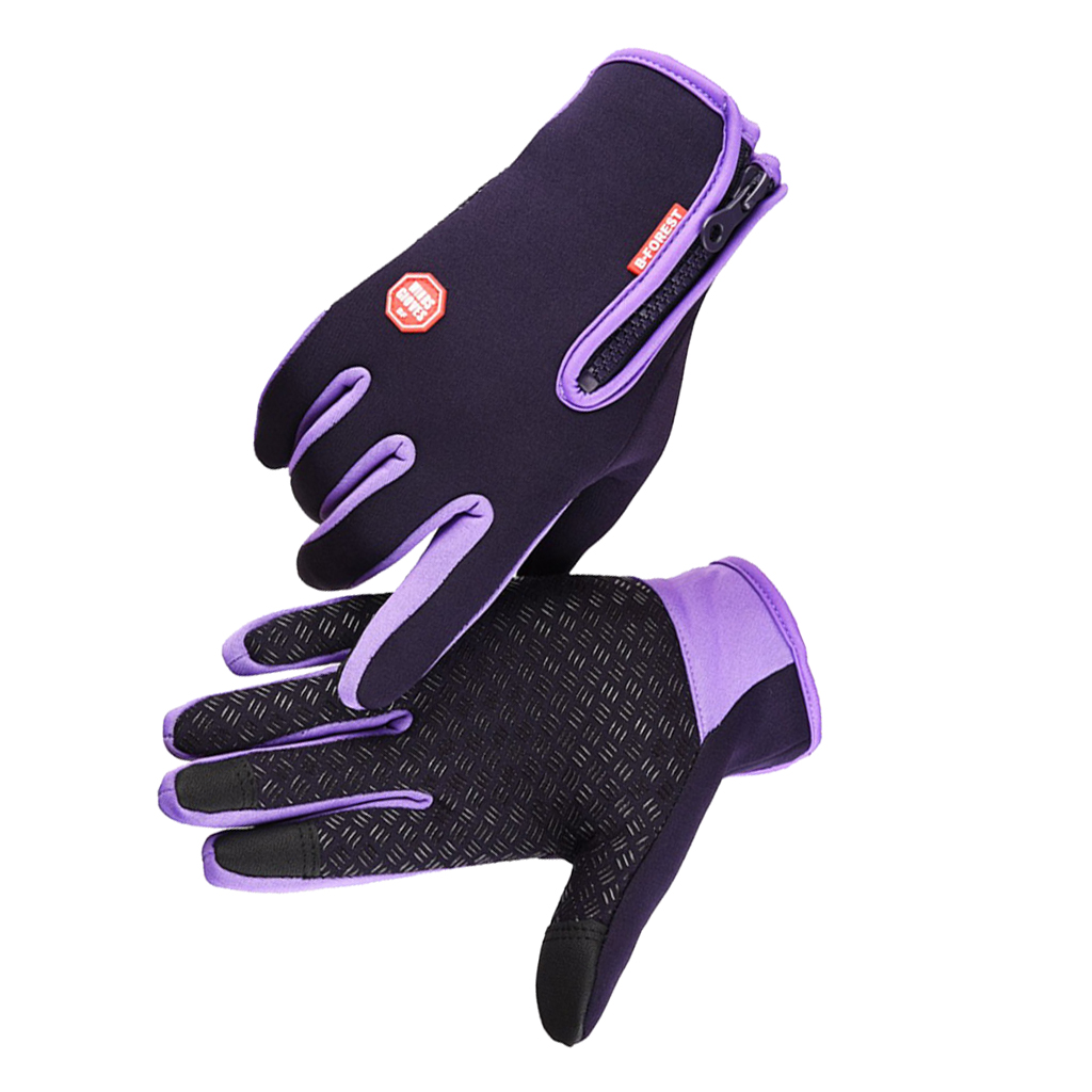 1 Pair Men's Winter Thermal Gloves Full Finger Glove Touch Screen Mitten