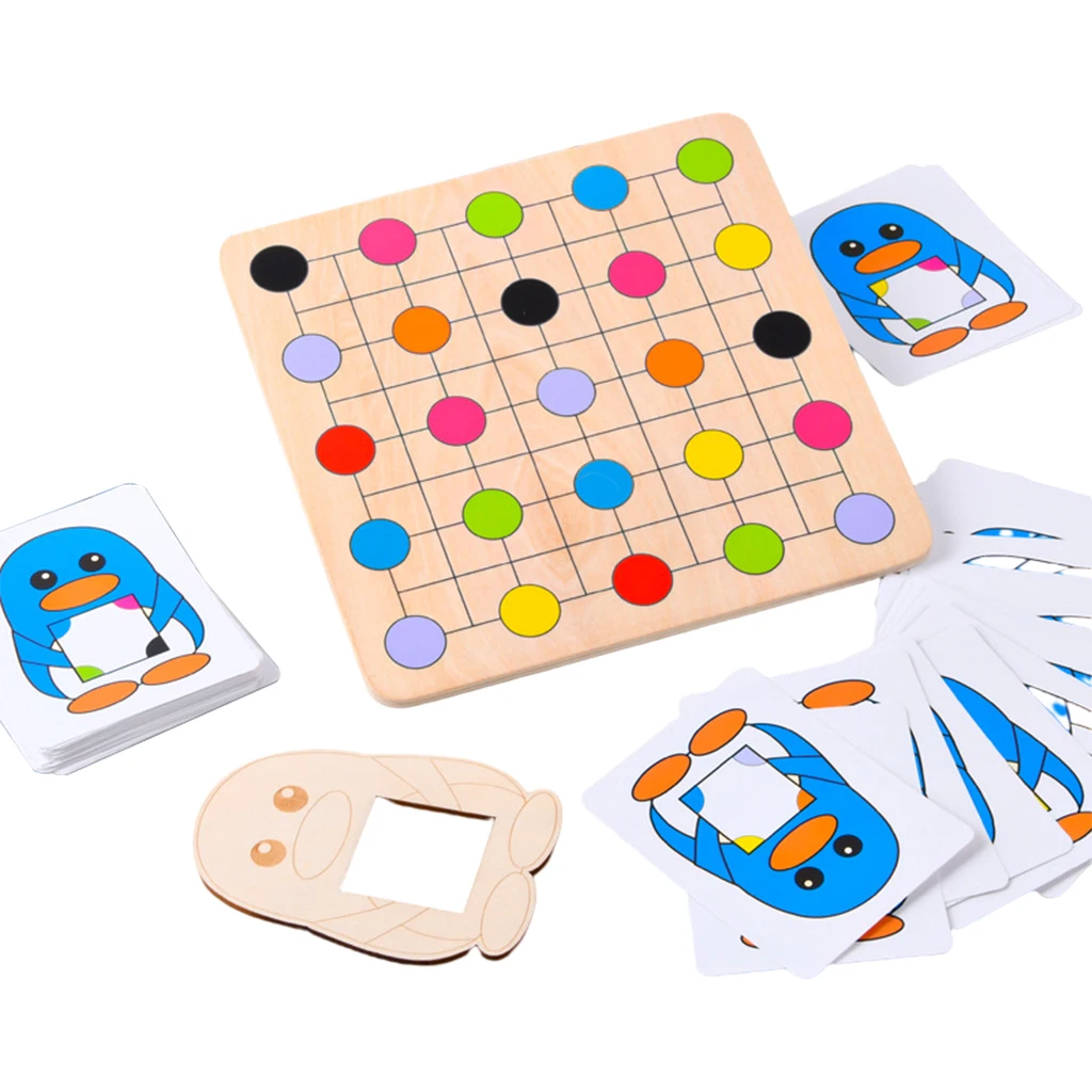 Wooden Color Find Game Training Concentration Logic Game Preschool Developmental Toys Gifts