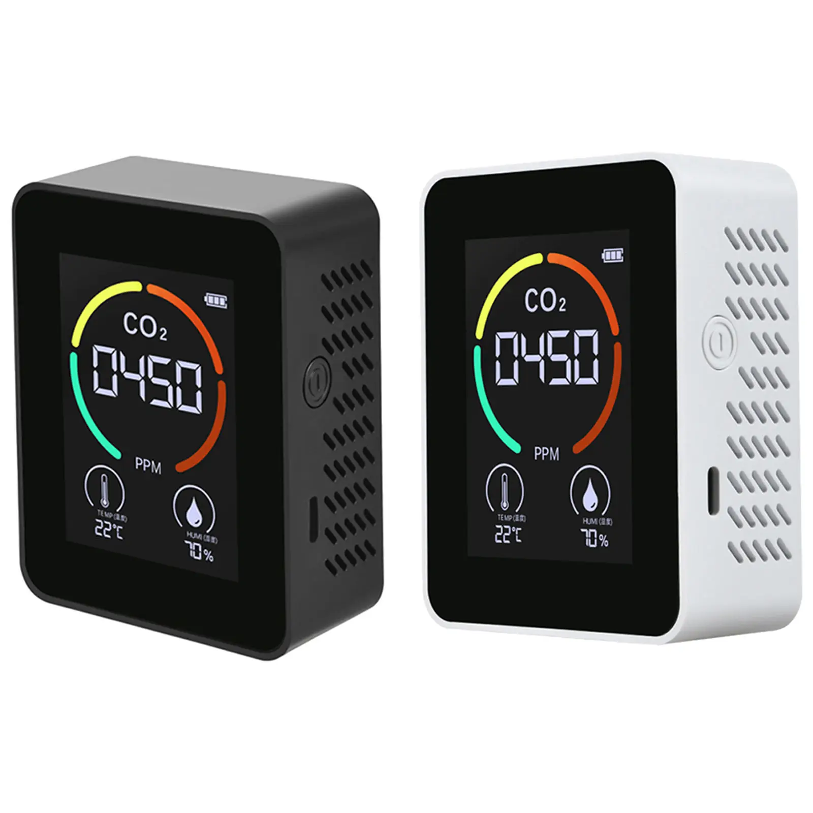 Air Quality Monitor CO2 Monitor for Home Offices 2000mah Temperature and Humidity Professional Detector 400-5000ppm