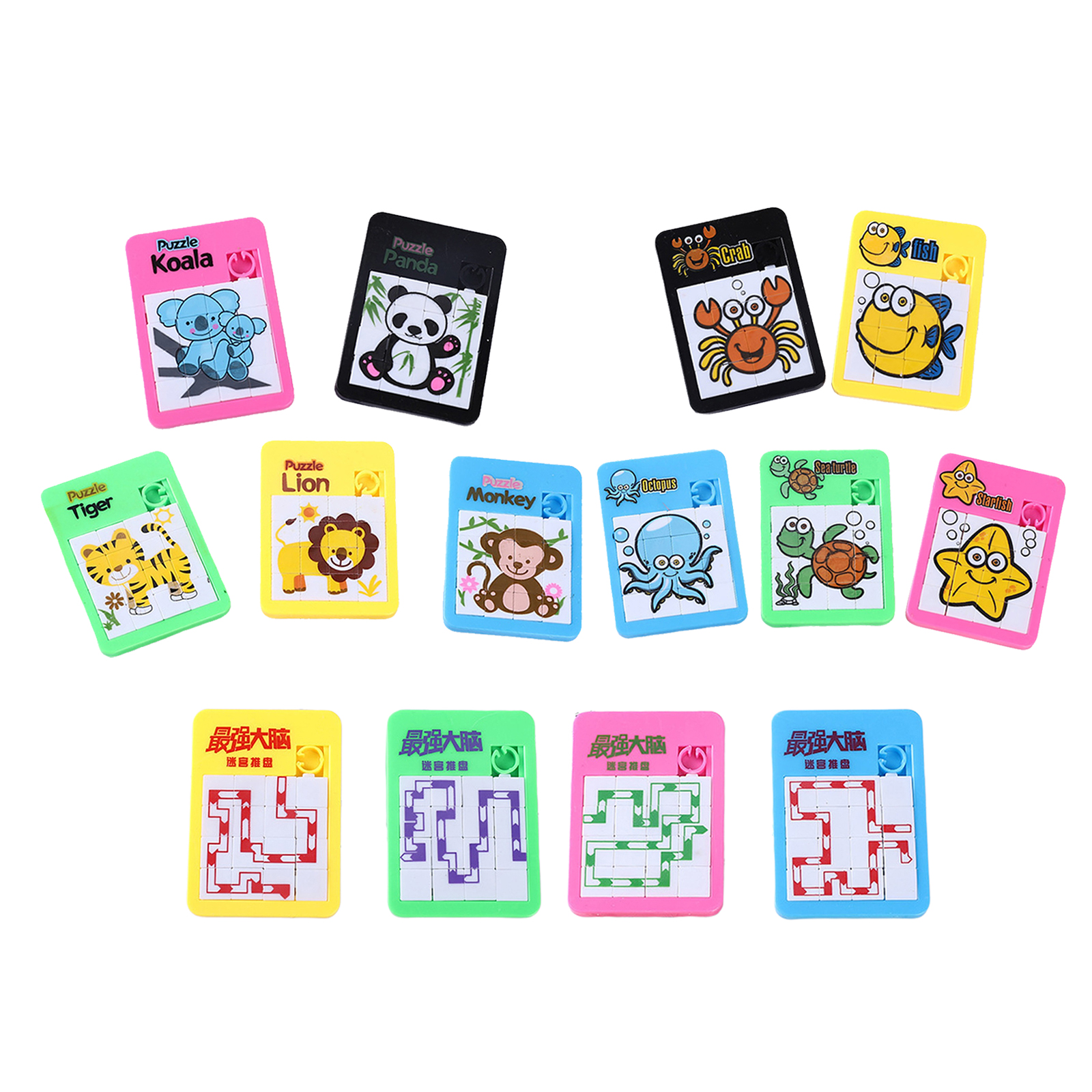 Cartoon Animal Jigsaw Puzzles Toys Matching Game Educational Learning Toys
