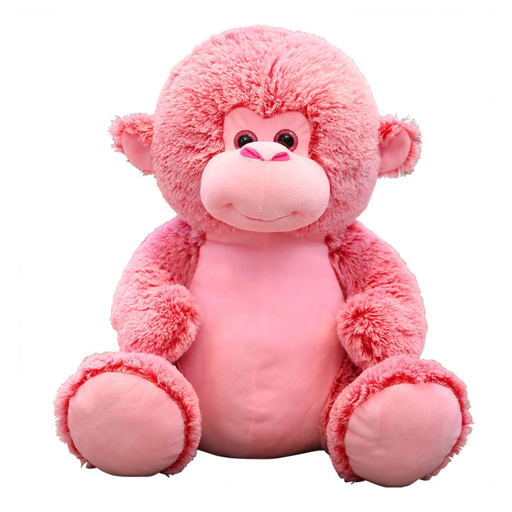 pink stuffed monkey