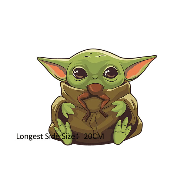 Star Wars Yoda Baby Brand Patches for Clothes Heat Transfer