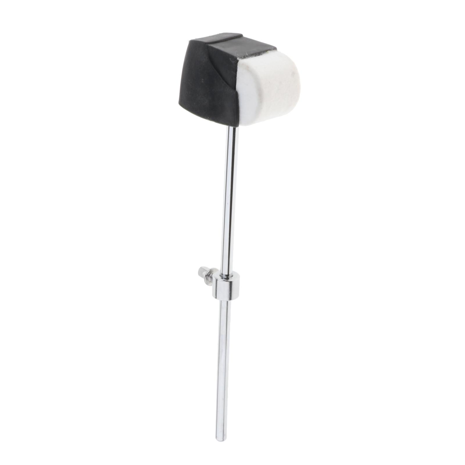 Quality Felt Bass Drum Pedal Beater Mallet Stainless Shank Percussion Accs