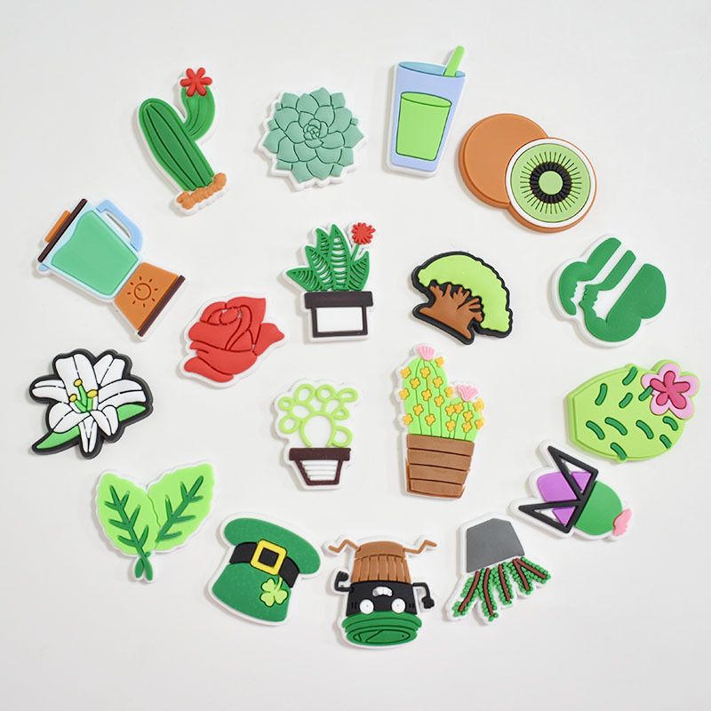 Crocses Charms  Environmental Protection Series PVC Flexible Glue Removable Shoe Ornament Shoe Buckle Decorative Buckle