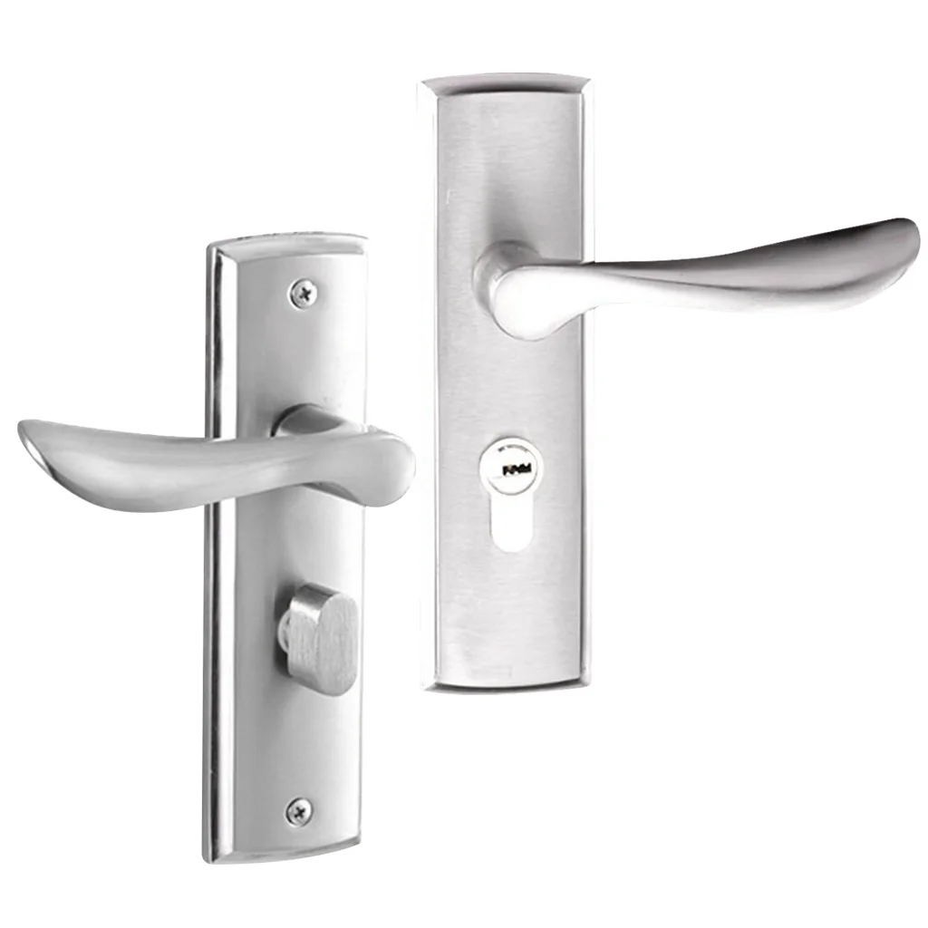 Internal Door Handle Set Lever Door Handle Locks Lockset Bedroom Privacy Dual Latch With 3 Keys #1