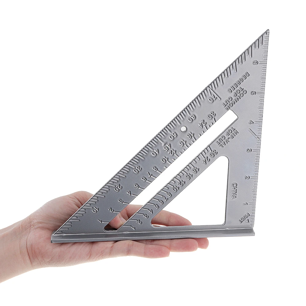 7 Zoll Metric Aluminiumlegierung Dreieck Winkelmesser Geometrie Lineal für 