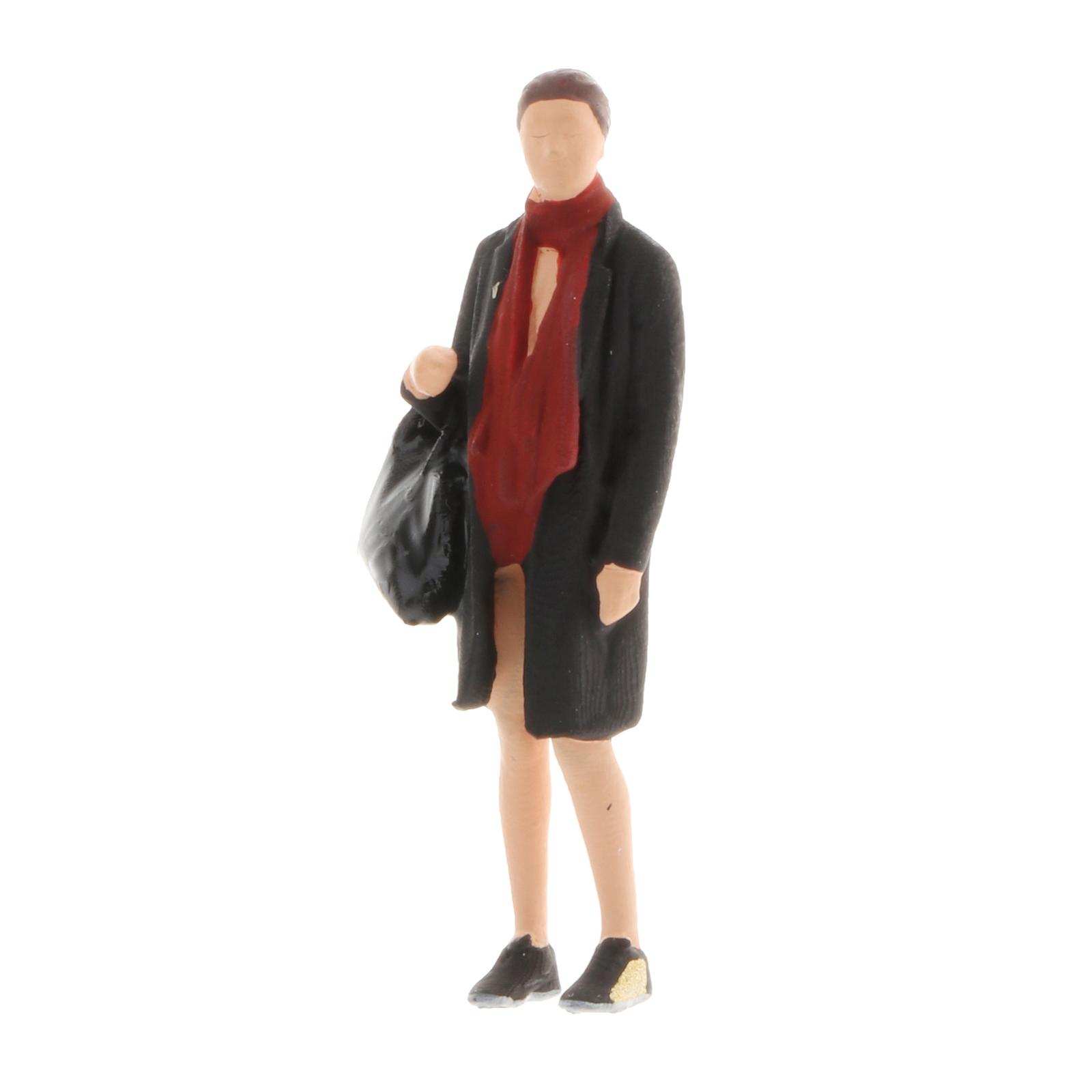 1pc 1:64 Diorama Painted Figure Resin Women Model Doll Park for Fire Wheel Desktop Decoration Accessories
