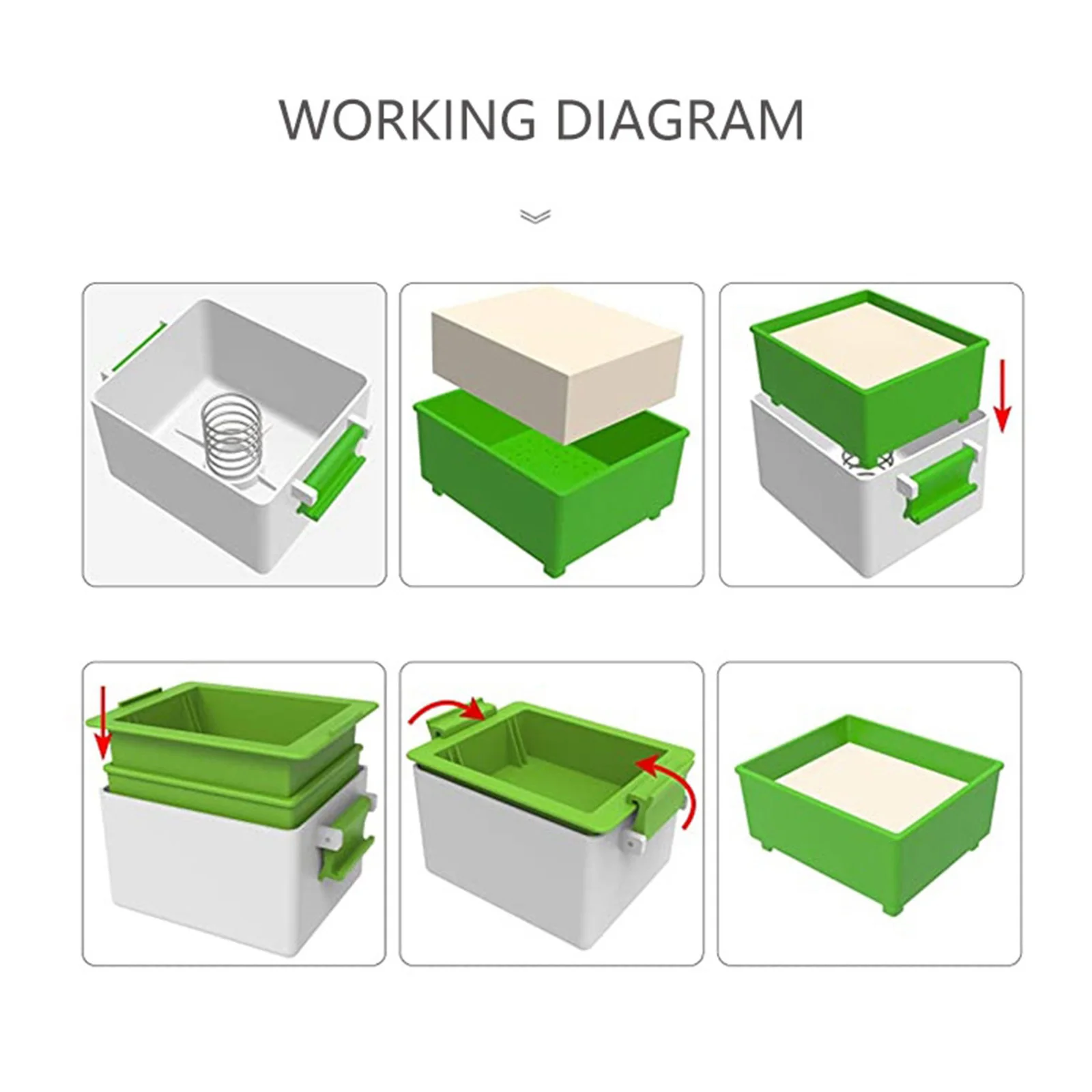 Tofu Press Mold Marinating Dish Remove Moisture From Tofu Tofu Presser