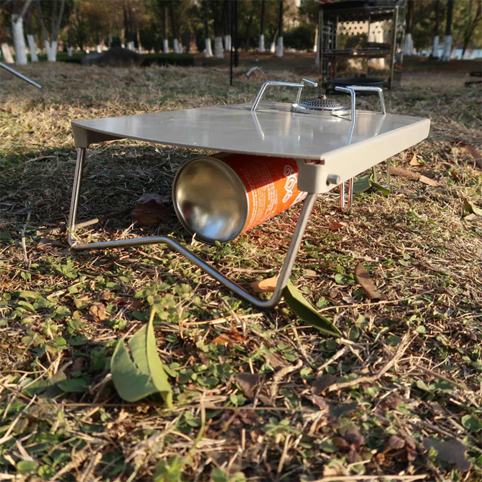 Outdoor Folding Stove Table Ultralight Burner Cooker Stand Holder BBQ Desk
