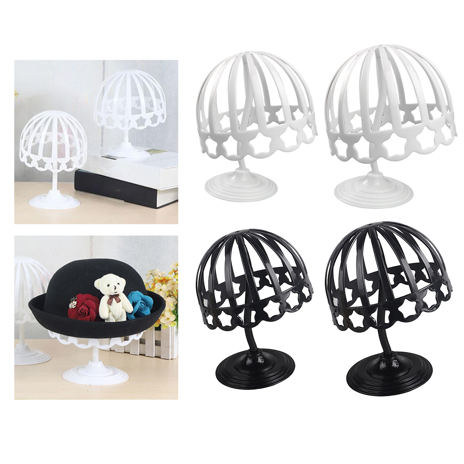 Baby Child Mannequin Head Model Dome Hat  Holder Rack Storage Wigs Show Display Stand Organizer Shelf Plastic Holder Rack