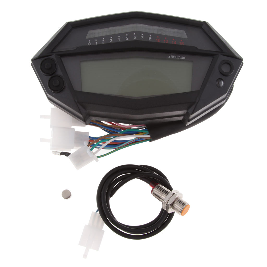 LCD Digital Speedometer Tachometer Odometer Gauge for KAWASAKI Z1000