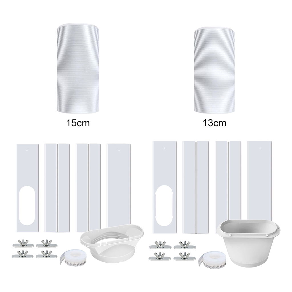 Portable Air Conditioner Window Kit with Coupler Adjustable Sliding Track, Good Sealing