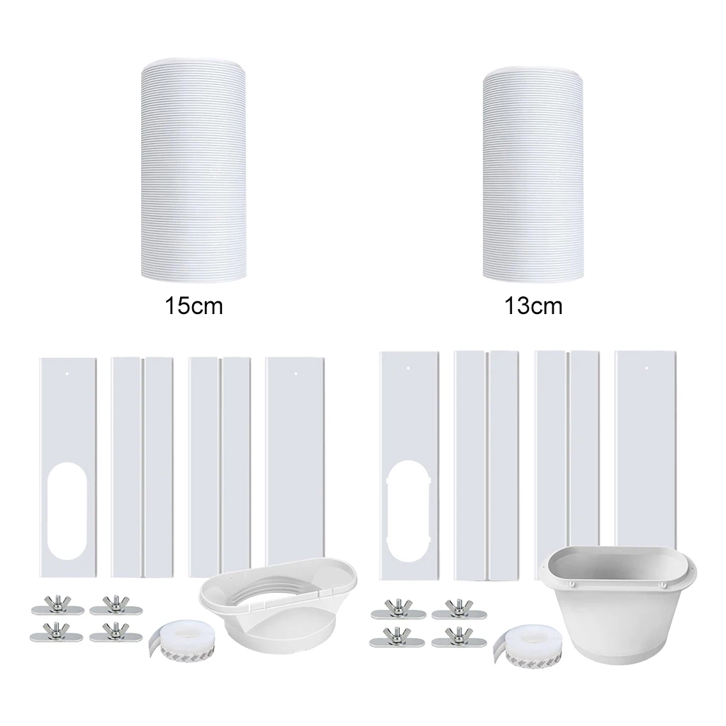 Portable Air Conditioner Window Kit with Coupler Adjustable Sliding Track, Good Sealing