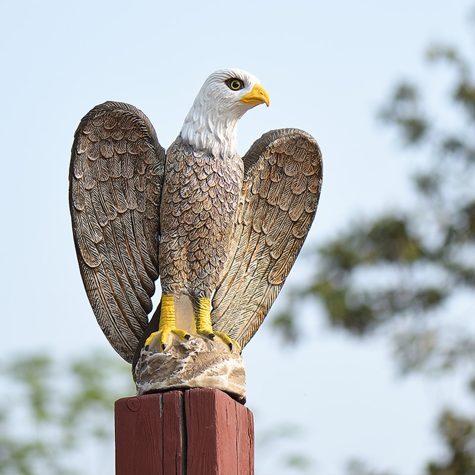 Garden Artificial Eagle Birds  Simulation Model Life-Like Bird of Prey Deters Bird and Animal Pest Control Garden Decor Accs