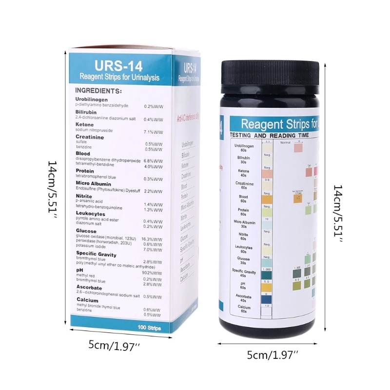 android decibel meter 100 Strips URS-14 Urine Test Paper Strip 14 Parameters Ketone Calcuim Glucose ph meter for water