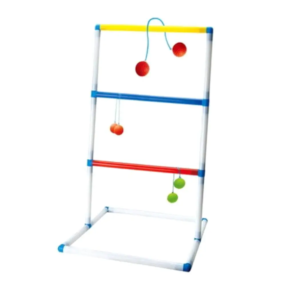 Ladderball Set Outdoor Backyard Portable Ladder Toss Golf Playing Game Toy