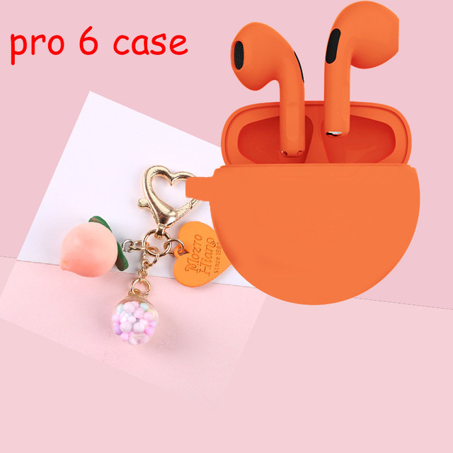 Funda de silicona para auriculares TWS PRO 6, accesorios protectores  anticaídas, inalámbricos, Bluetooth - AliExpress