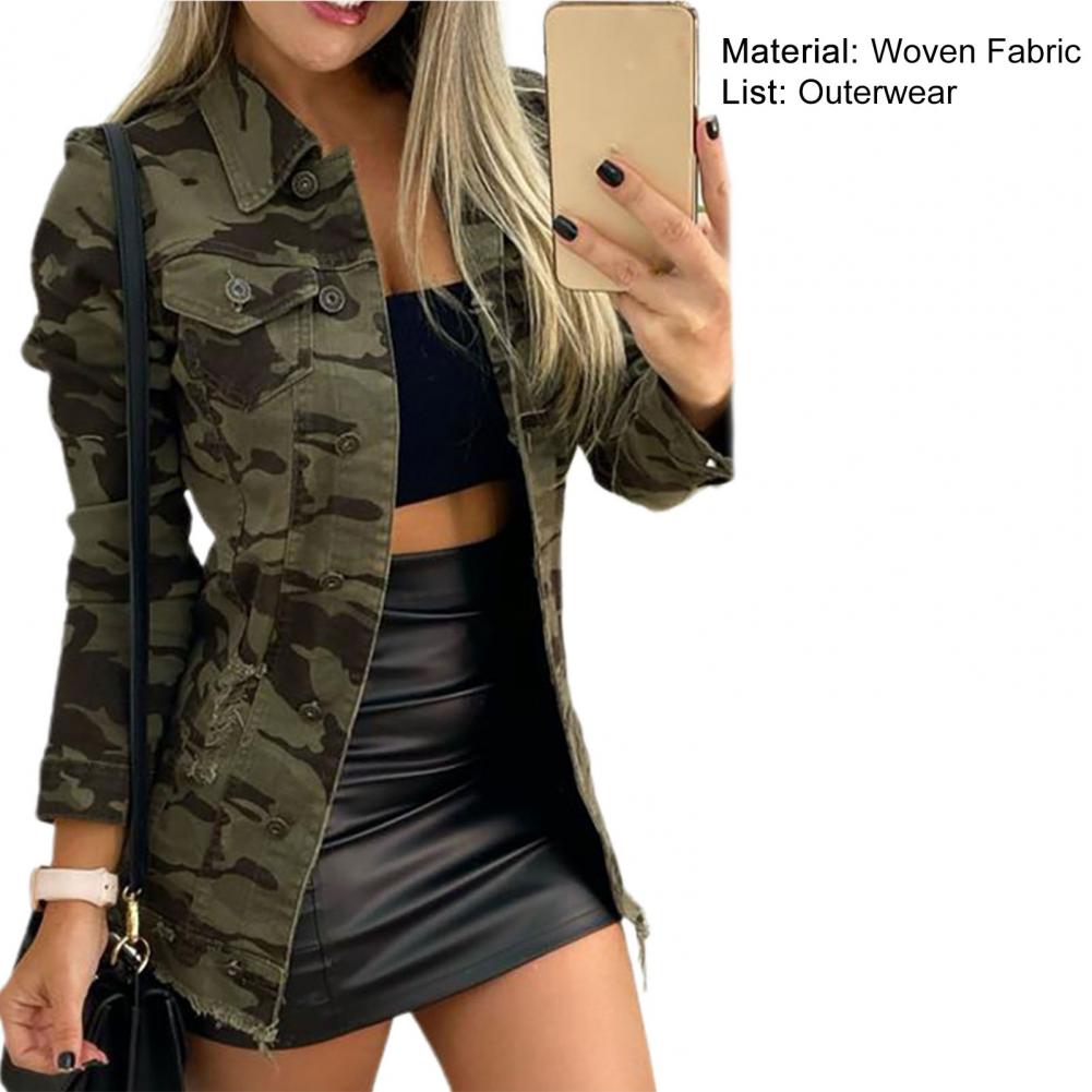 casual feminino, bem apto, estampa de camuflagem,