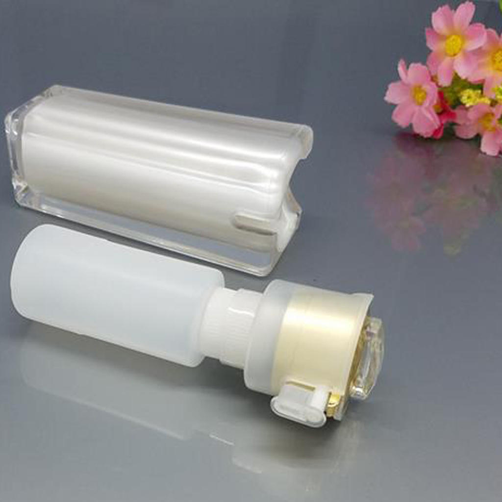 Empty Silver Airless BB CC Eyecream Lotion Cream Pump Plastic Container Cosmetic Jars Bottle Travel Containers