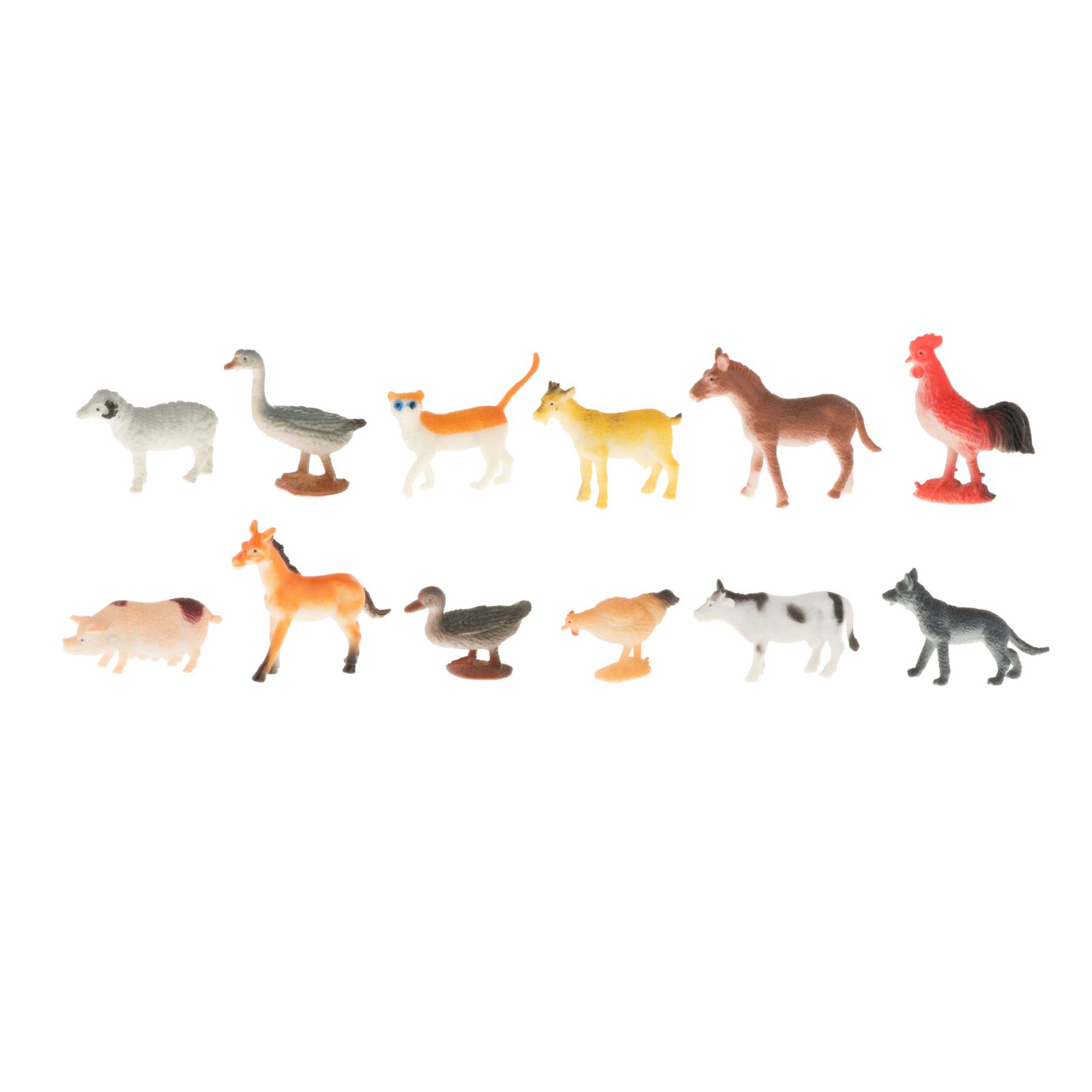 Montessori Wildlife Animal Match Cards and Figurines, Matching Game Learning Toy, Language Materials