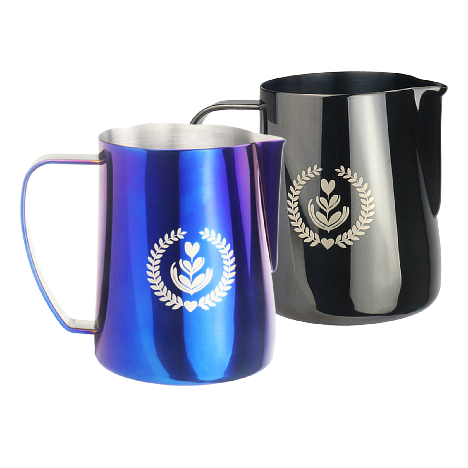 Commercial Grade Stainless Steel Frothing Pitcher, 12-Ounce Frothing Pitcher, Milk Froth Pitcher