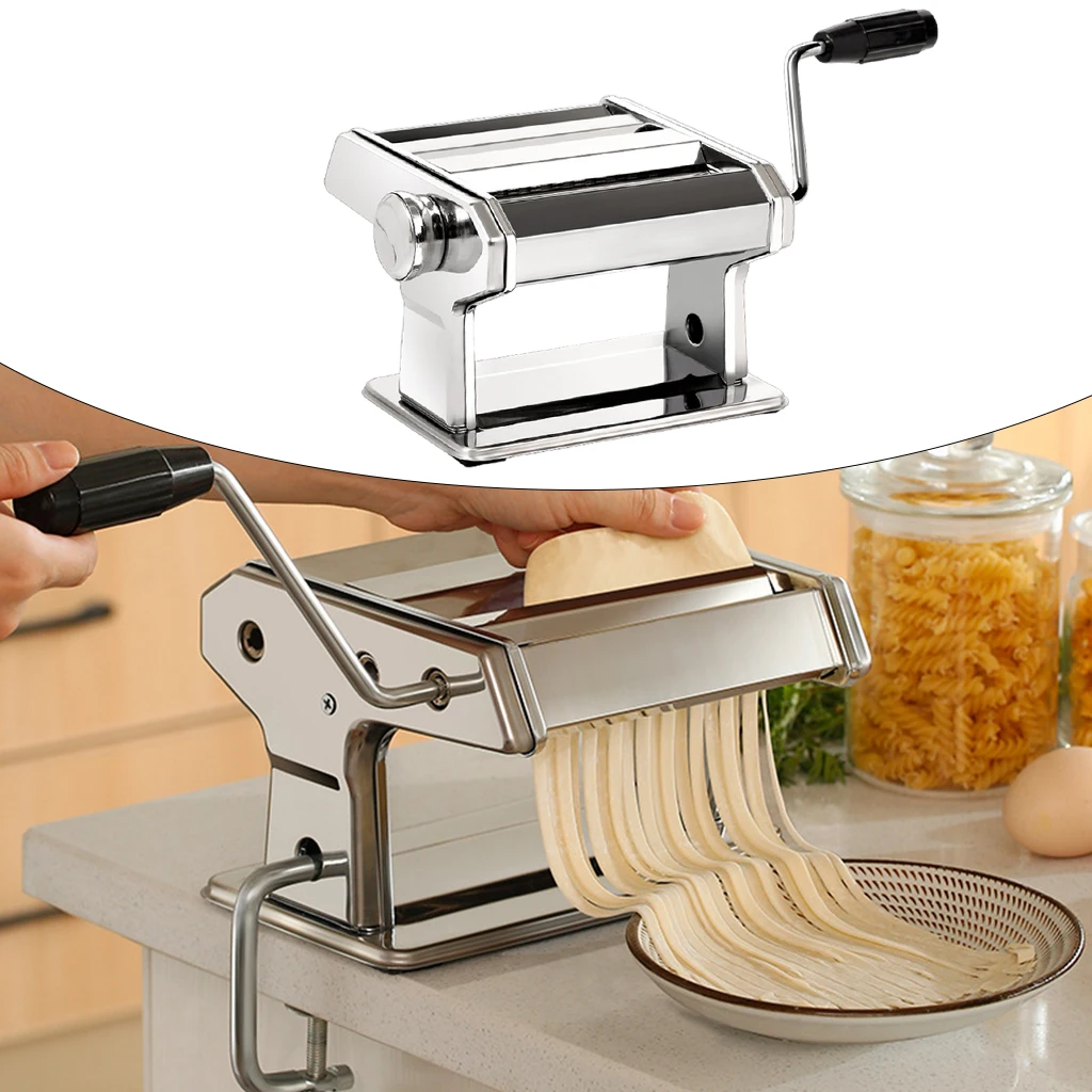 Manual Noodle Press Machine Hand Crank Pasta Maker Rolling Machine Spaghetti Pasta Maker Manual Noodle Makers