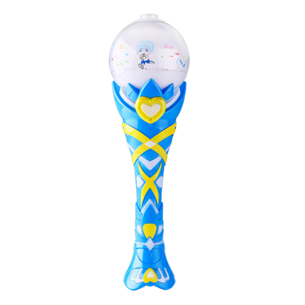 Children Toy Bubble Electric Creative Light Bulb Music Cartoon Automatic Magic Stick Kids Gift