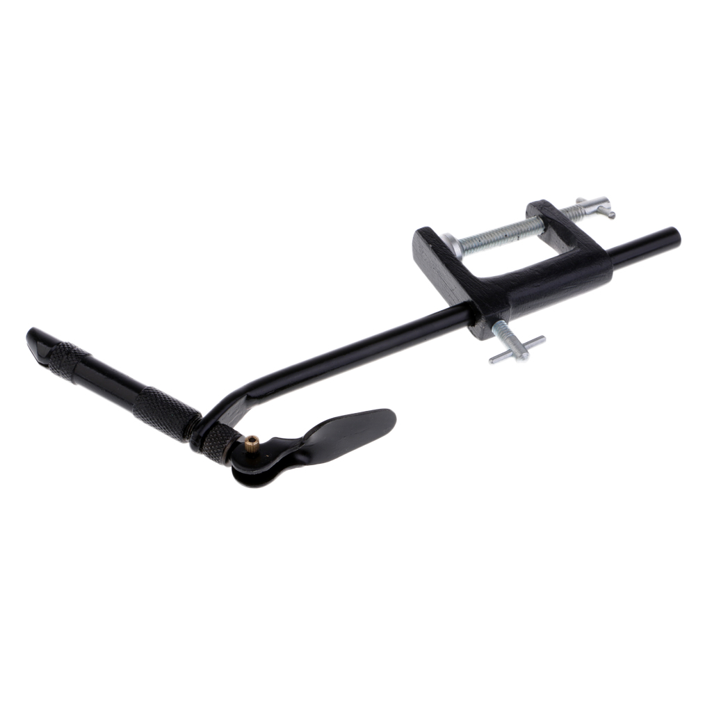 Stainless Steel Fly Tying Vise Mini Travel Fishing C-Clamp Rotary Vice Tier for Tying Flies