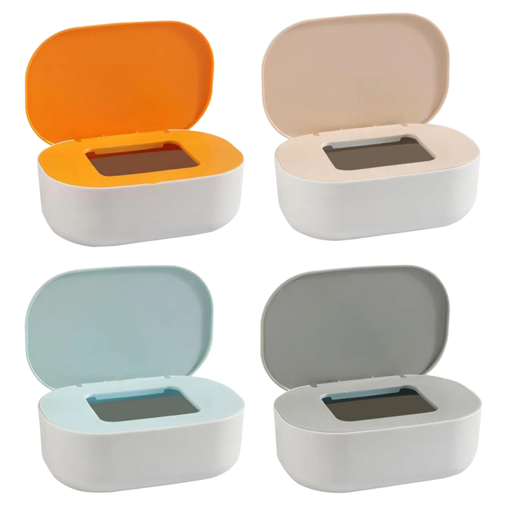 Face Mask Dispenser Box Holder with Lid Wall Mount Tabletop Storage Holder Wet Wipes Dispenser Box Case for Home Bathroom