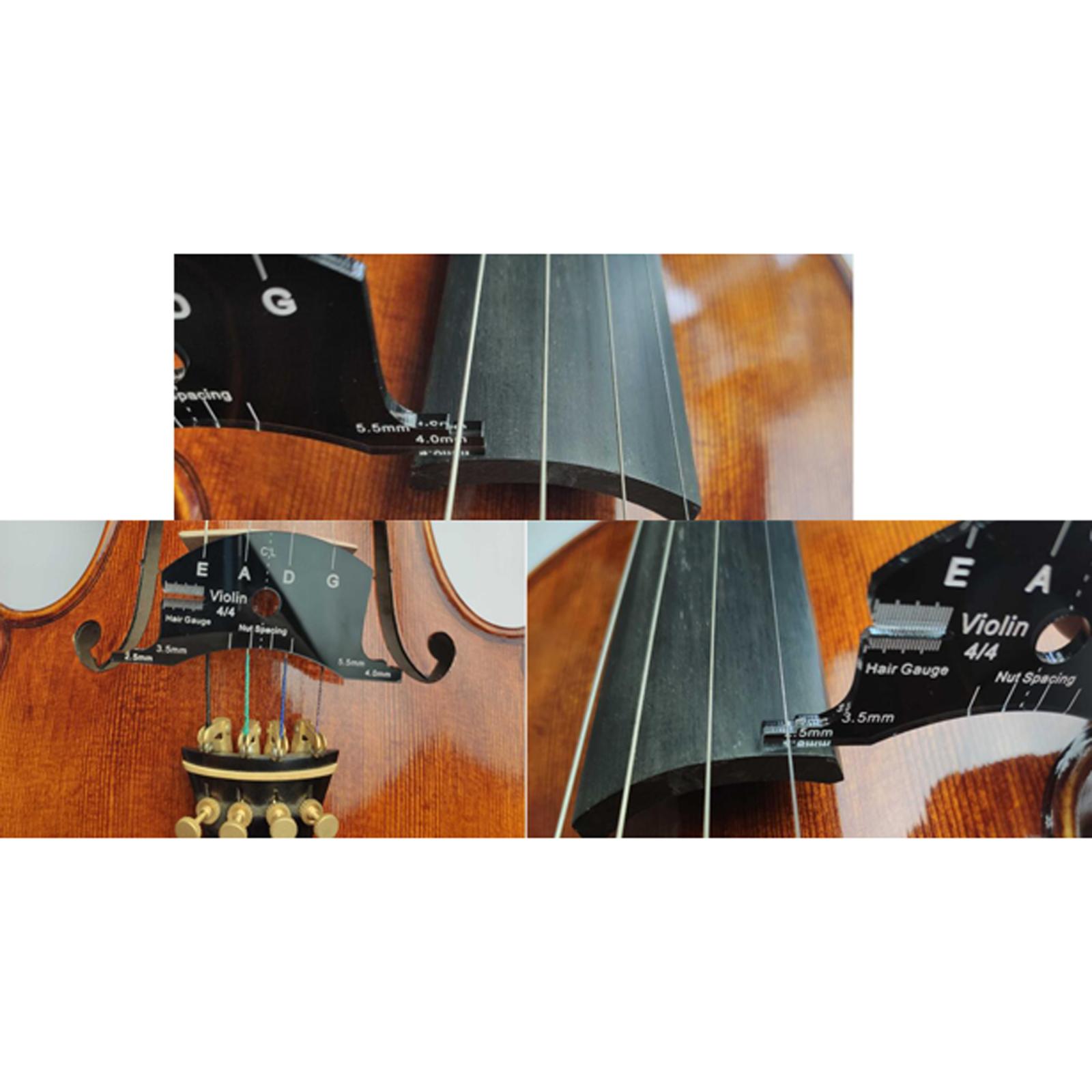 6pcs Violin Bridge Mold Template Reference for Violins Viola Cello Parts