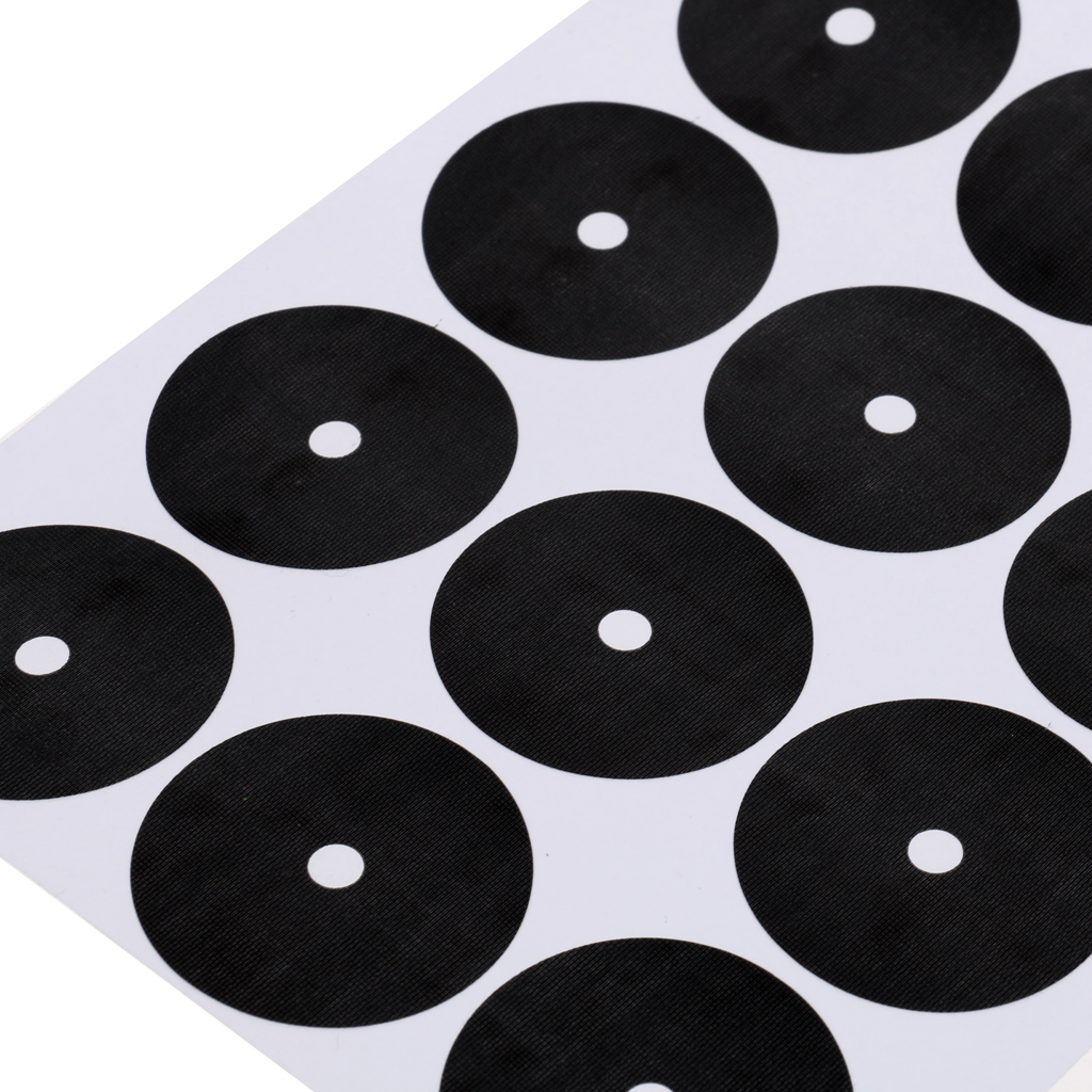 Set of 30Pcs 3-3.5cm Black Pool Table Spot Stickers Self Adhesive Accessories
