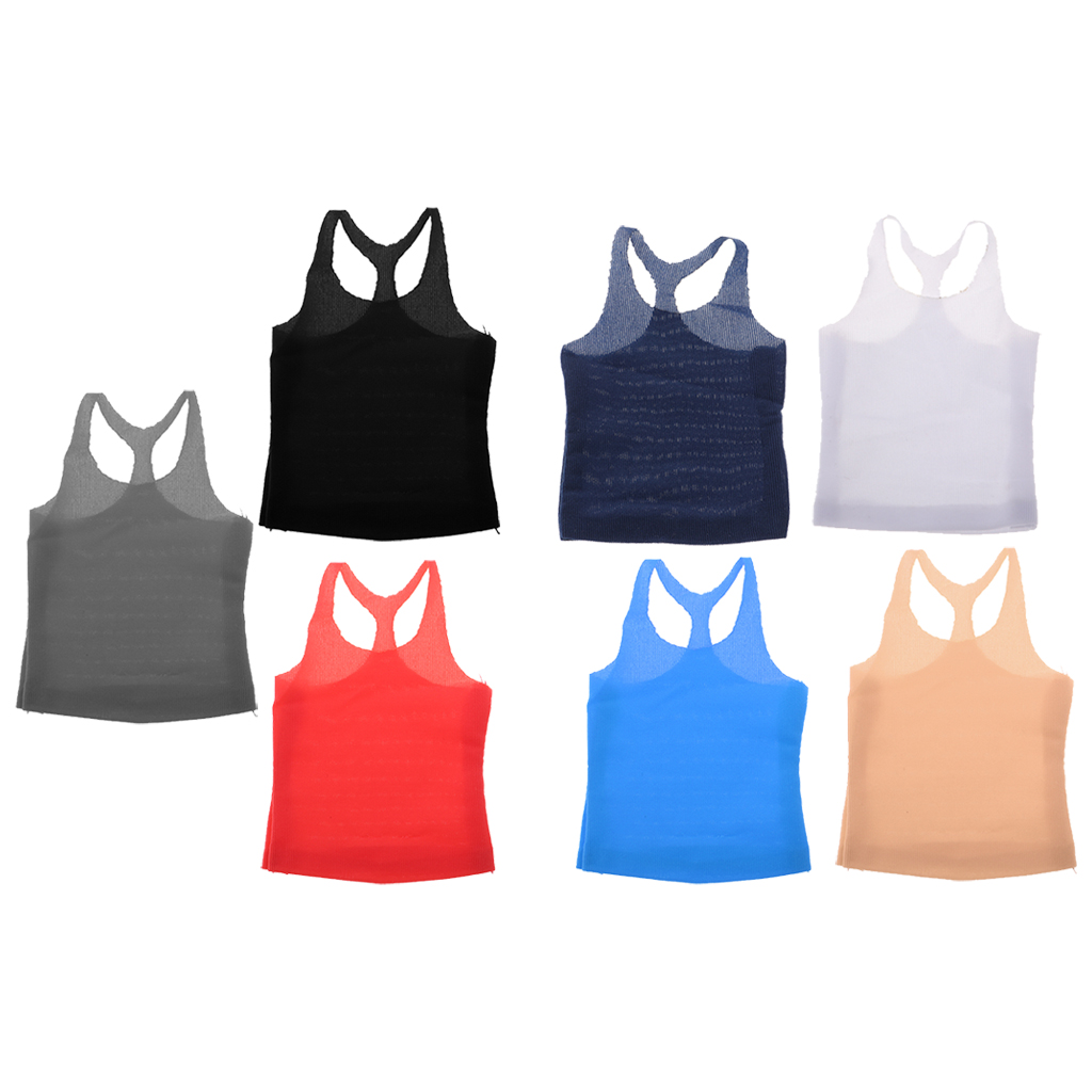 1/6 Scale Female Slim Vest  for 12'' Hot Toys Phicen Kumik Action Figures Accessories Clothings