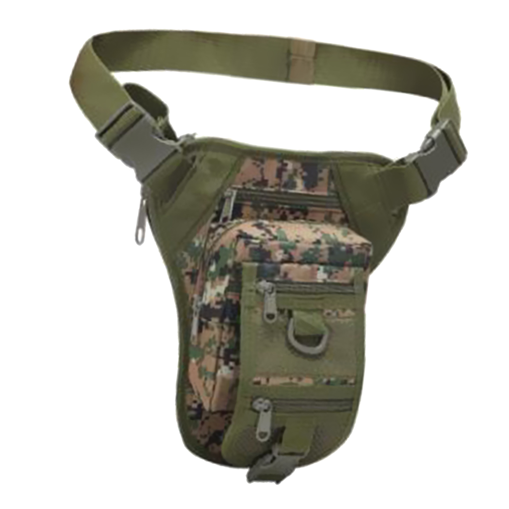 Camouflage Outdoor Sports Bags Fishing Camping Waterproof Waist Bag 6 Colors Waist Support