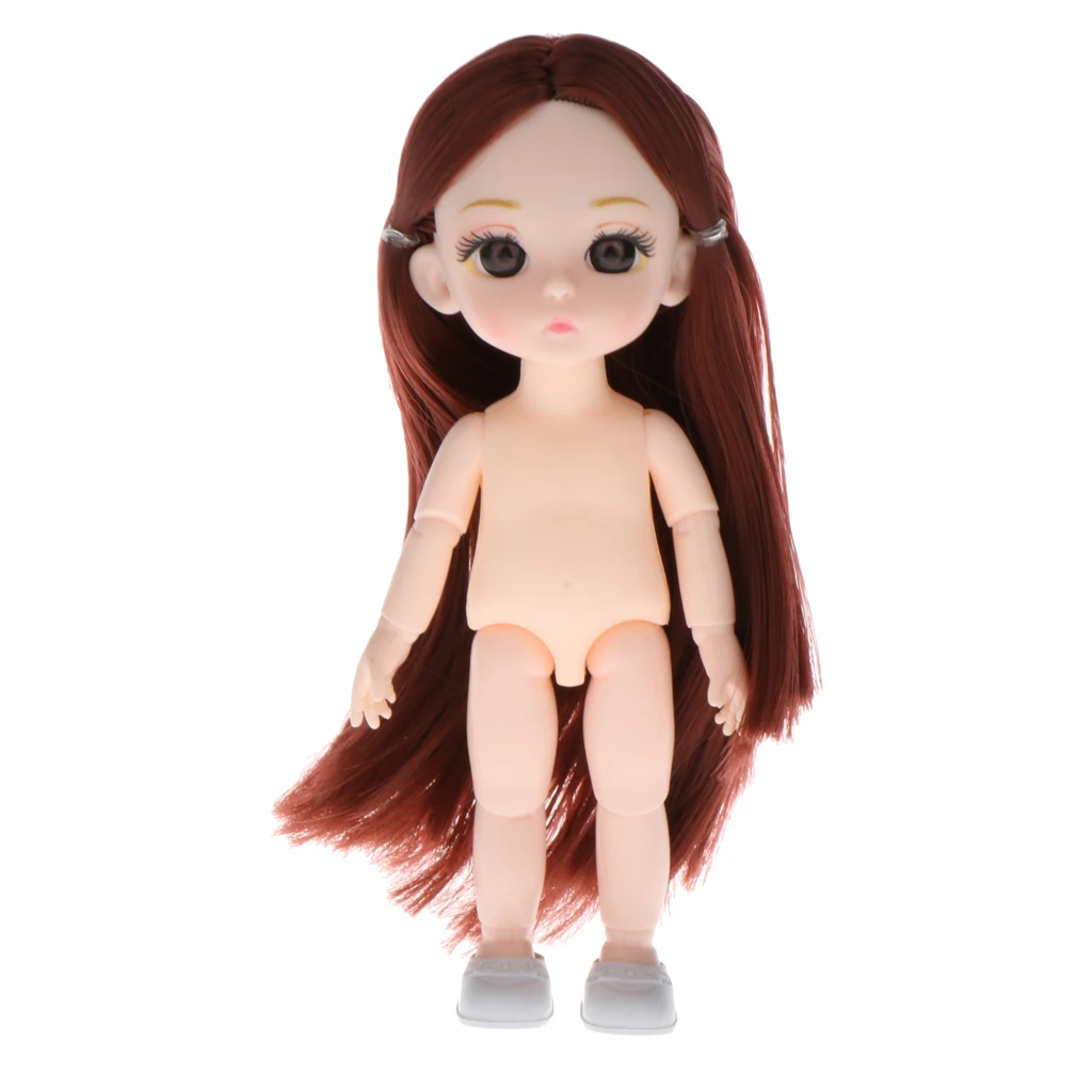 16cm  Girl Dolls Body DIY Doll Accessories, Made of Plastic