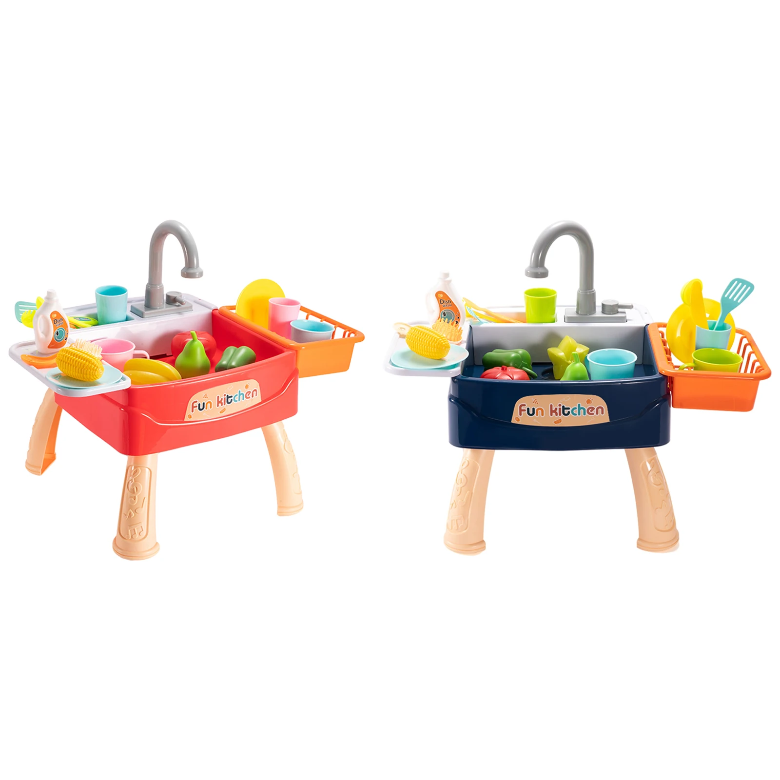 Children Sink Dishwashing Set Toy Kid Simulated Kitchen Toy Set Educational Play House Games Prop Sink Wash Suit Montessori Toy