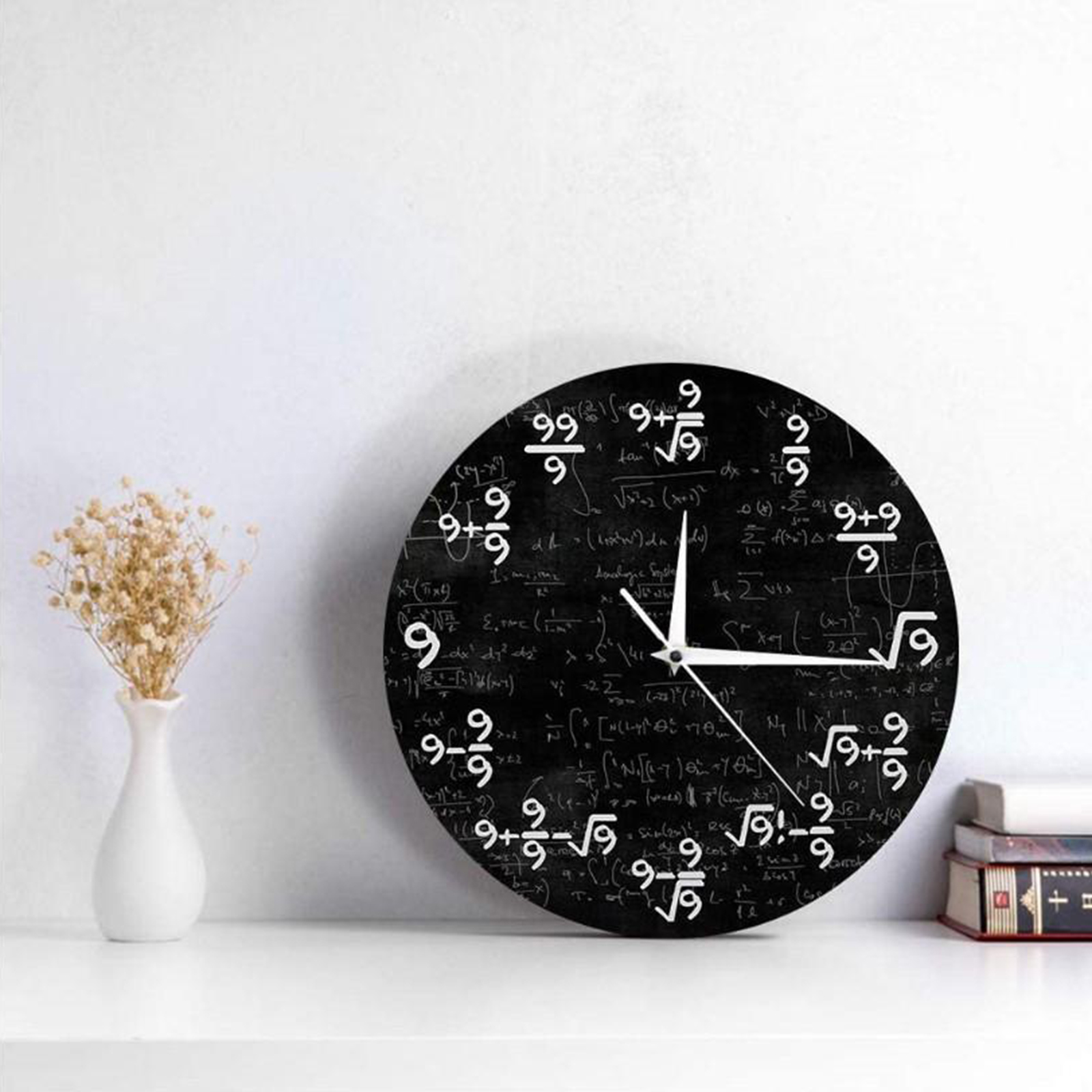 Modern Wall Clock Math Equation Clocks 9