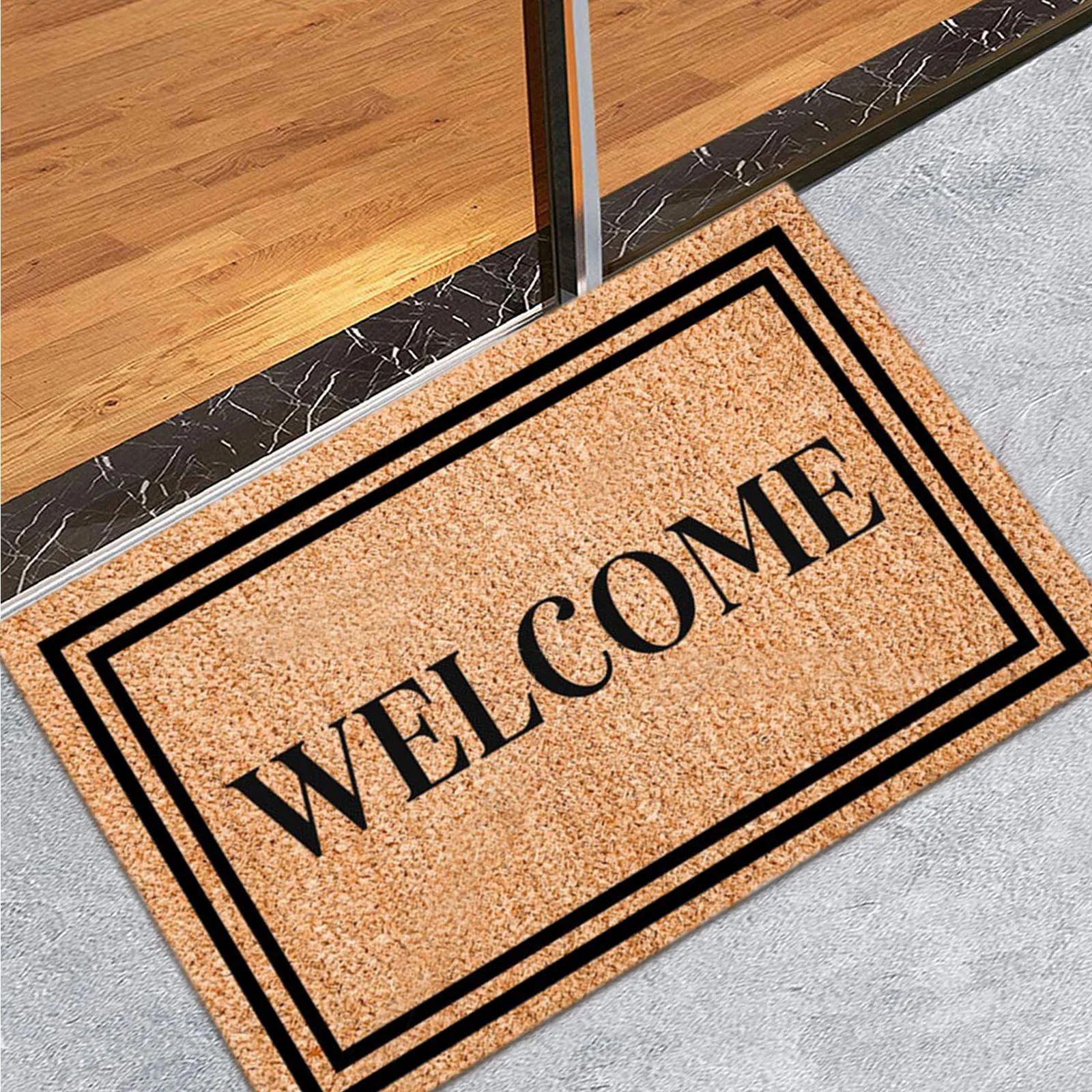 Letter Door Mat Funny Welcome Home Entrance Floor Rug Non-slip Doormat Carpet 