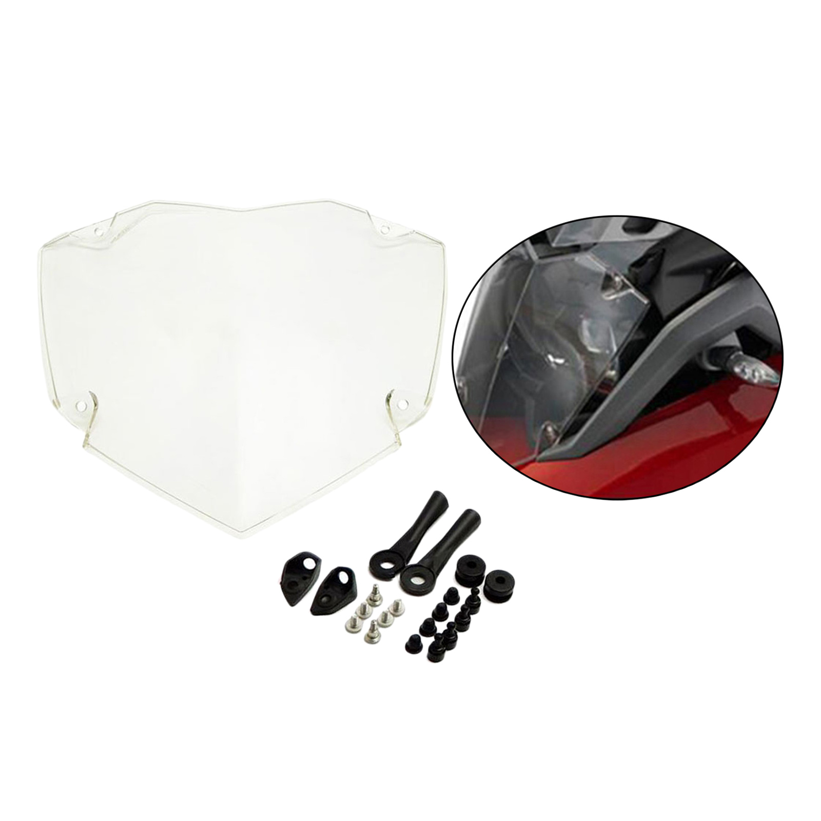 Motorcycles Accessories Plastic Headlight Lamp Protector Guard Head Light Cover Kits for BMW R1200GS ADV 2013-2017