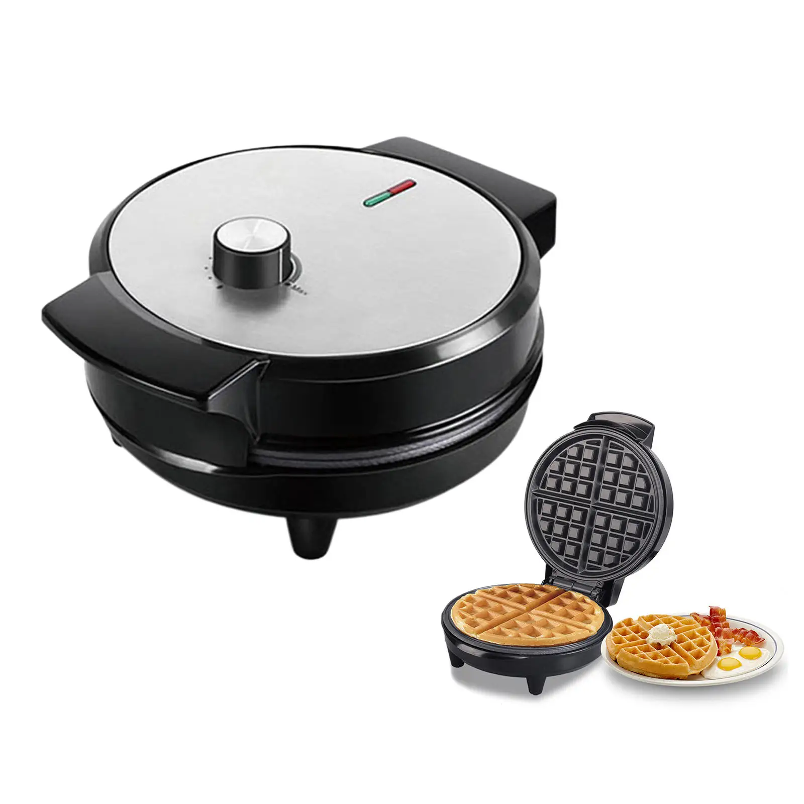 Stainless Steel Waffle Maker Adjustable Cooking Tools Waffles Iron Baking Toaster 220V Waffle Making Machine for Home Kitchen