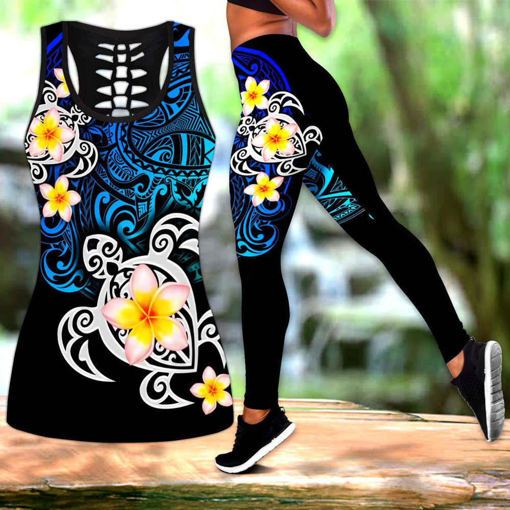 3d sobre legging impresso e tank top