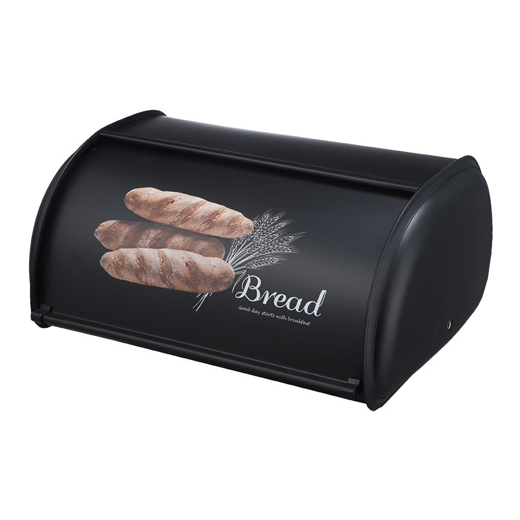 Vintage Storage Box Large Capacity Stainless Steel Bread Box Holder Bin Container Kitchen Storage Organizer