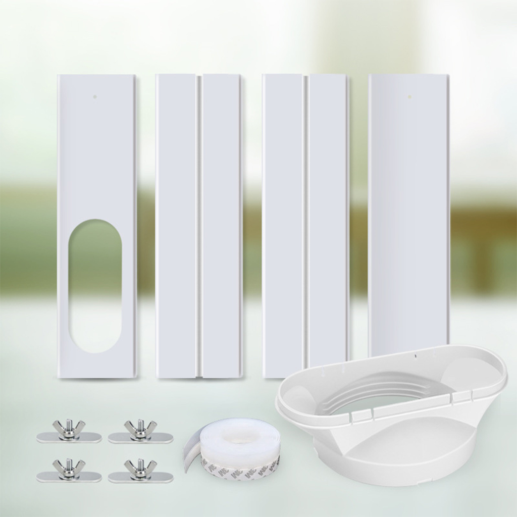 Portable Air Conditioner Window Kit with Coupler Adjustable Sliding Track, Good Sealing