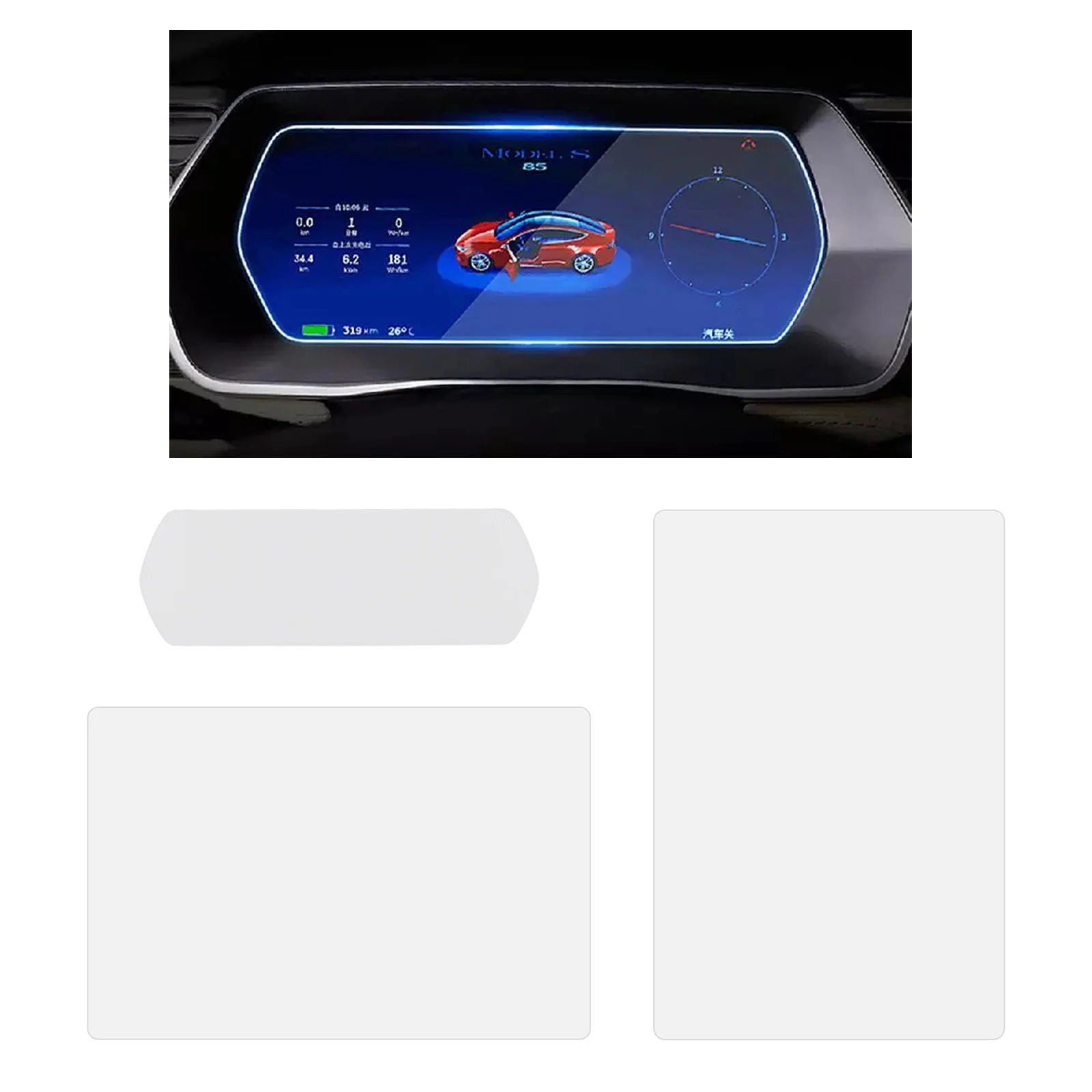 Tesla Model 3 Matte Screen Protector Model Y/X/S Center Control Touch Screen Car Navigation Tempered Glass Accessories