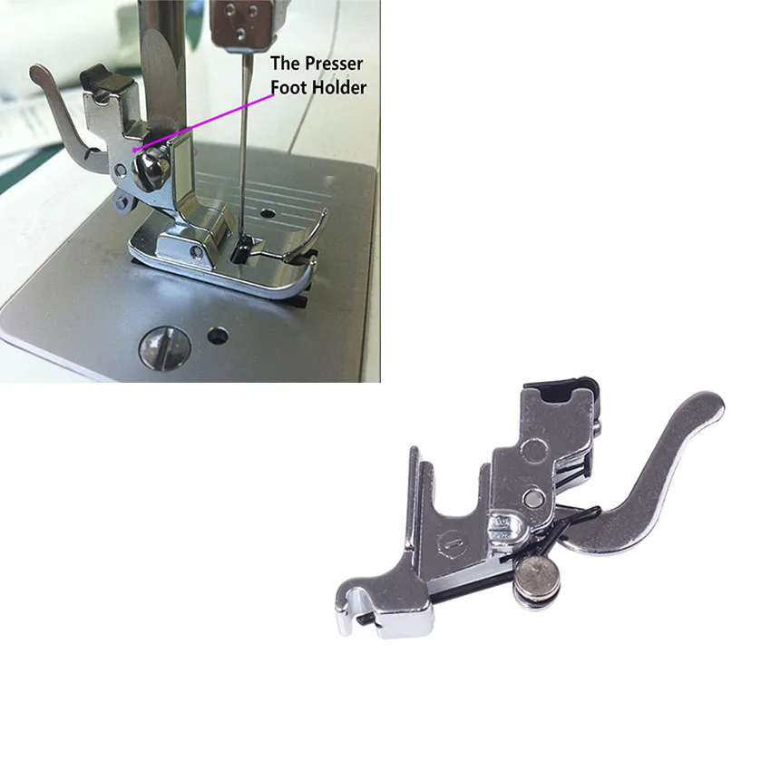 Domestic Sewing Accessories Low Shank Presser Foot Holder for Brother Singer Janome Sewing Machine Snap On Presser Feet Adapter