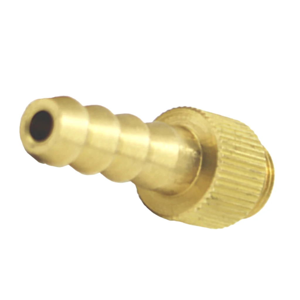 6 and 4mm Dia. Copper Quick Release Gas Hose Connector for Camping Stove 4.5cm