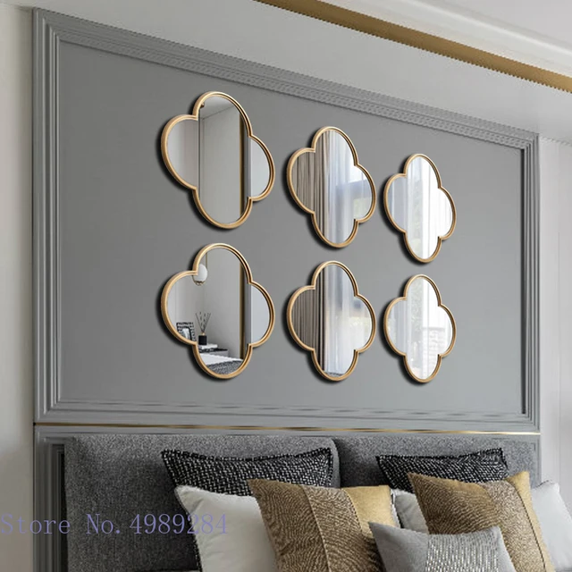 Square Spherical Wall Hanging Mirror Bedroom Decoration Three-dimensional  Imitation Metal Dining Room Mirror Wall Hanging Decor - AliExpress