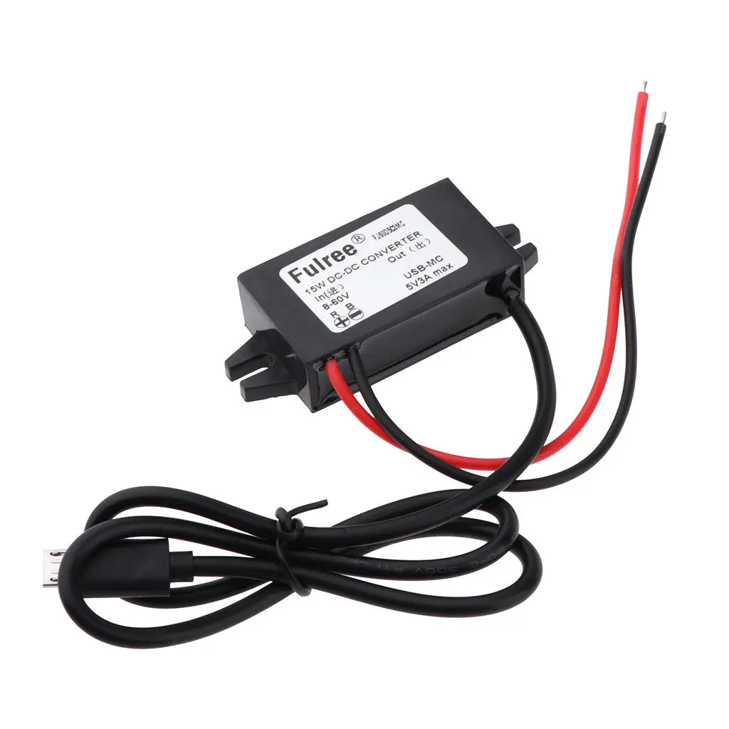 8-60V To 5V Micro USB DC/DC Buck Converter Car Auto Power  Module