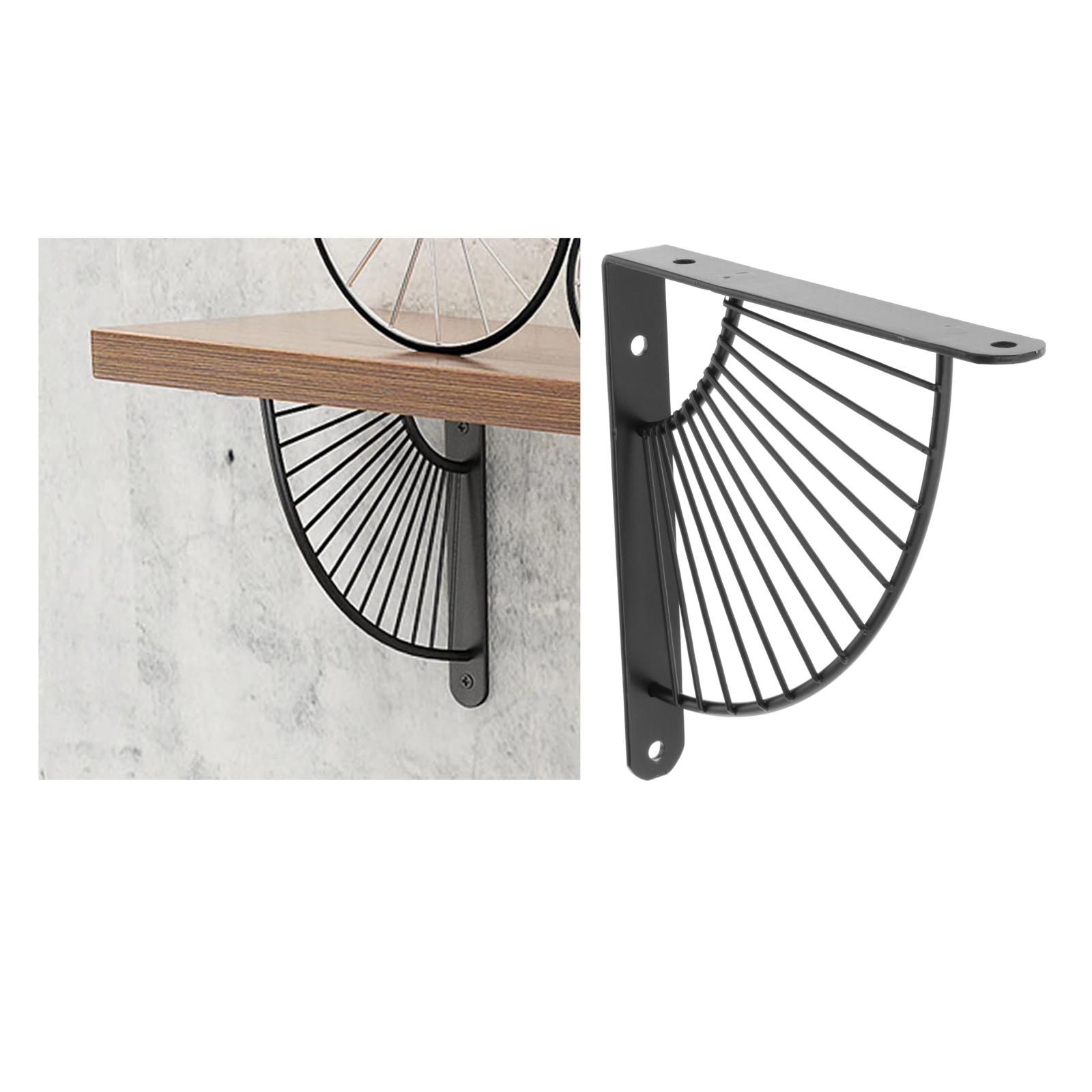 Nordic Wall Mount Shelf Bracket Fan-Shaped Support Corner Brace for Bathroom Kitchen Bookcase Hardware