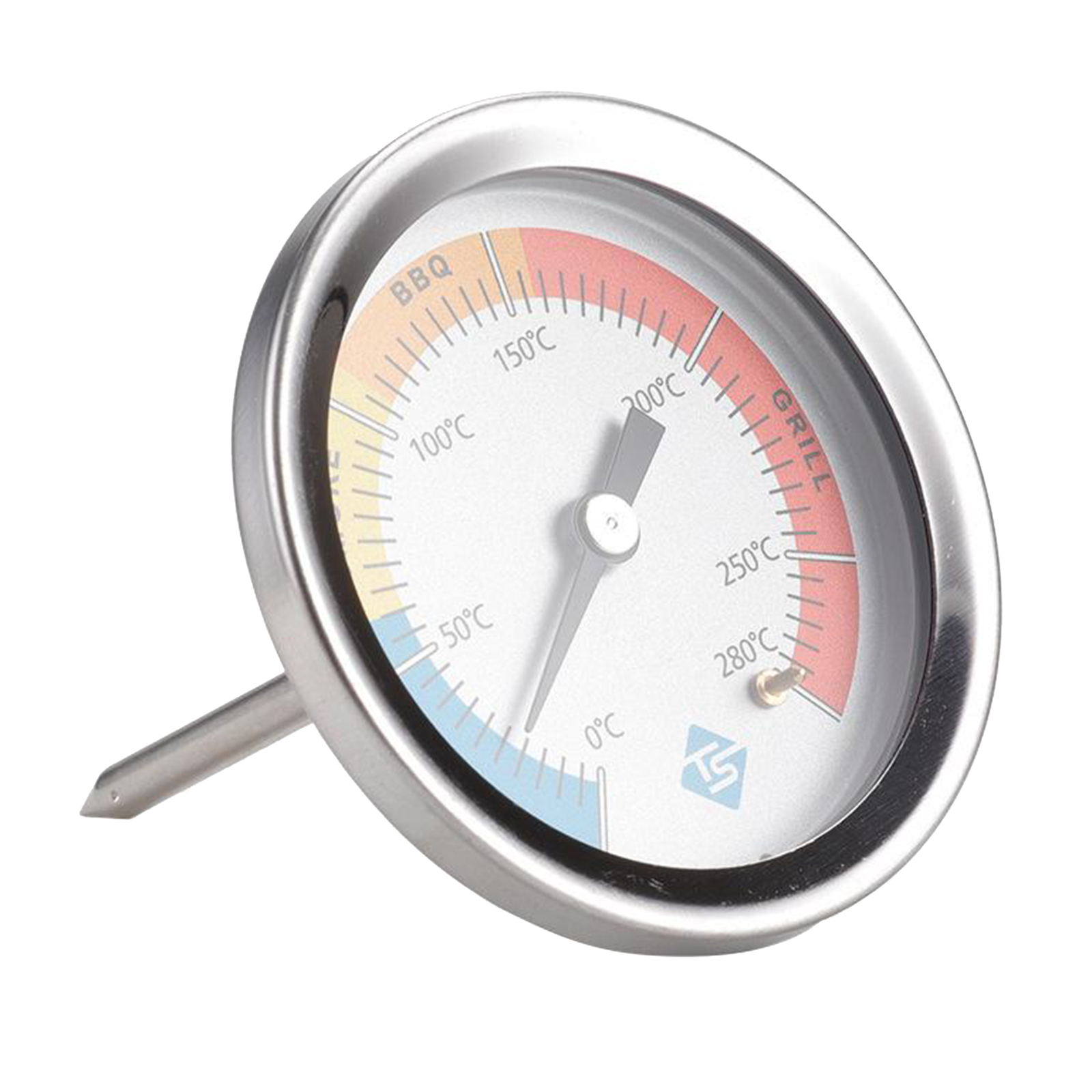 Stainless Steel Thermometer Measure Grill Temperature for Oven Kitchen